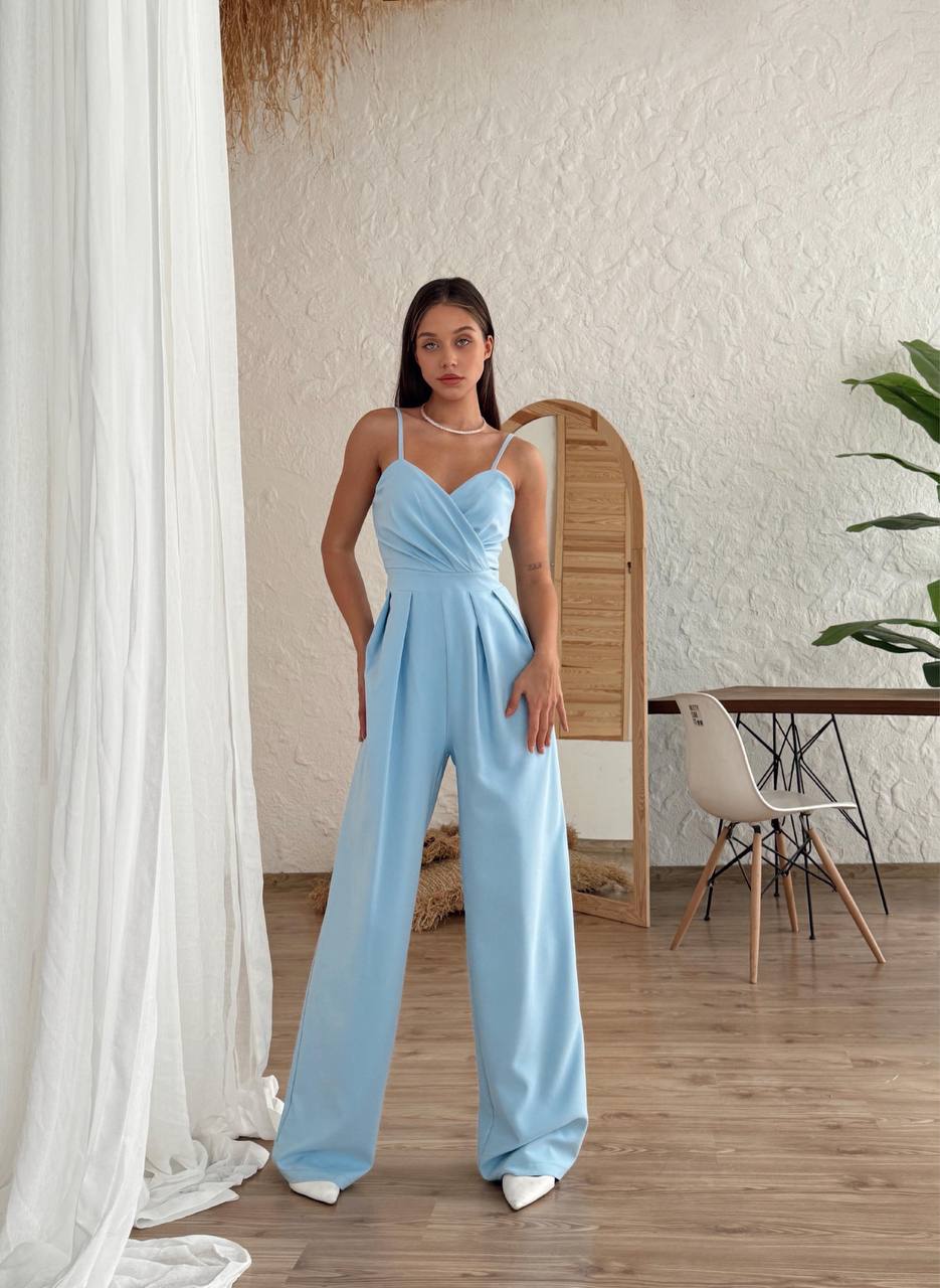 Kalp Yaka Askılı Tulum