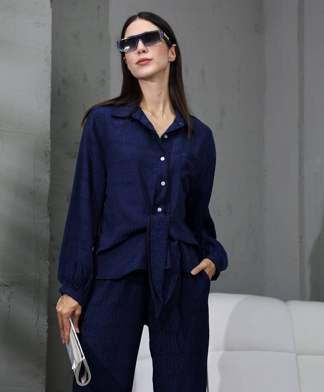 Düğmeli Oversize Takım