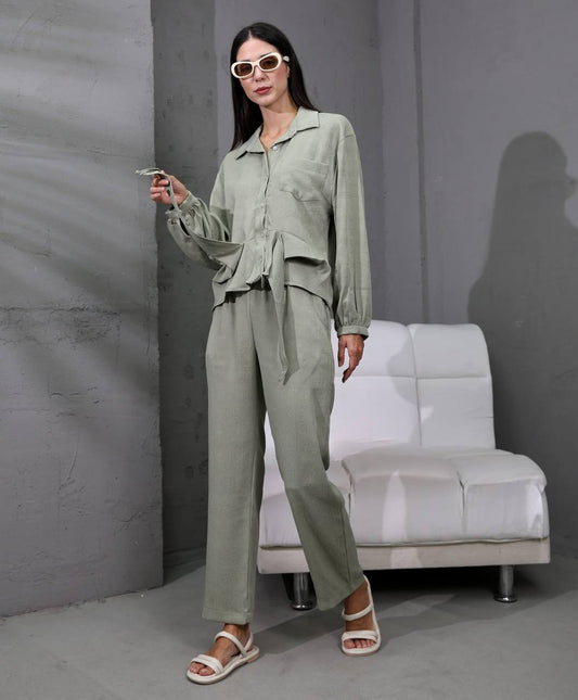 Düğmeli Oversize Takım